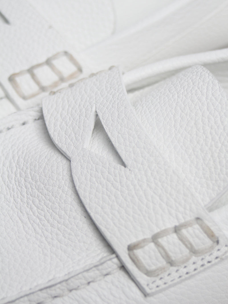 White Billy leather loafers - size EU 38.5 Flat Shoes Khaite 