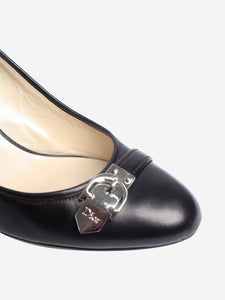 Dior Black signature buckle pumps - size EU 40