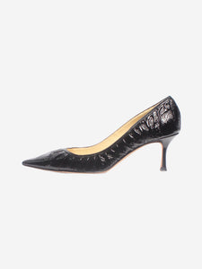 Jimmy Choo Black patent crinkle pumps - size EU 40.5