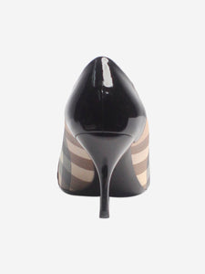 Burberry Black Nova check panel pumps - size EU 40