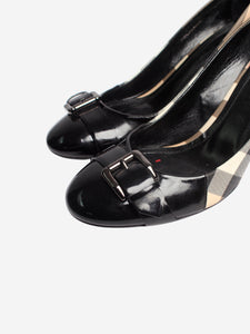 Burberry Black Nova check panel pumps - size EU 40