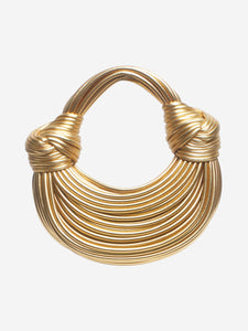 Bottega Veneta Gold double knotted Jodie bag
