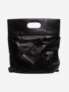 Bottega Veneta Black maxi Intrecciato slip tote bag
