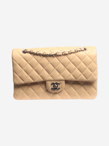 Chanel Cream 2011 medium lambskin Classic Double Flap