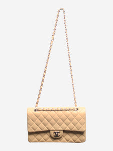 Chanel Cream 2011 medium lambskin Classic Double Flap