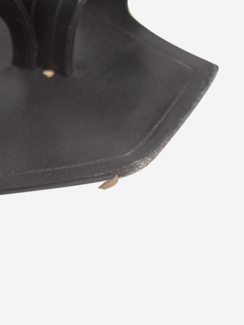 Black leather thong sandals - size EU 39 Flat Sandals Saint Laurent 