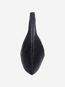 Bottega Veneta Black Interacciat shoulder bags