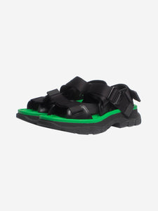 Alexander McQueen Black and green platform sandals - size EU 40
