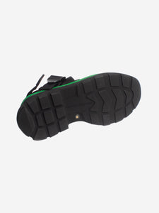 Alexander McQueen Black and green platform sandals - size EU 40