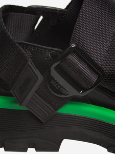 Alexander McQueen Black and green platform sandals - size EU 40
