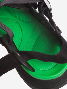 Alexander McQueen Black and green platform sandals - size EU 40