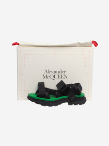 Alexander McQueen Black and green platform sandals - size EU 40