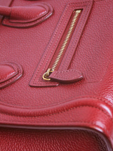 Celine Wine Nano Luggage 2way bag