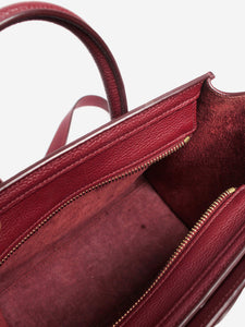 Celine Wine Nano Luggage 2way bag