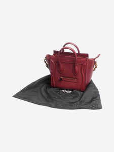 Celine Wine Nano Luggage 2way bag