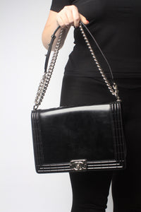 Chanel Black 2012 large Boy bag