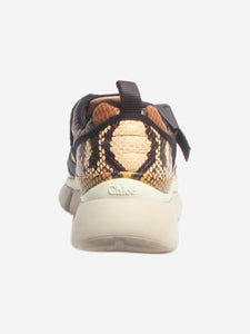 Chloe Multicolour snakeskin trainers - size EU 37
