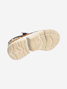 Chloe Multicolour snakeskin trainers - size EU 37