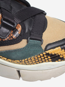 Chloe Multicolour snakeskin trainers - size EU 37