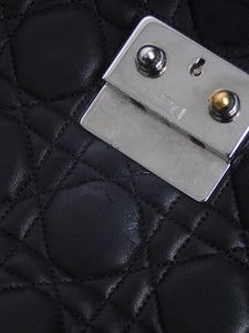 Christian Dior Black Miss Dior leather shoulder bag