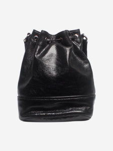 Miu Miu Black leather bucket bag