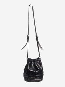 Miu Miu Black leather bucket bag