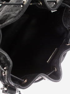 Miu Miu Black leather bucket bag