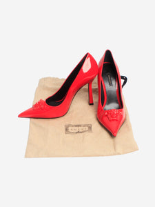 Versace Red patent Medusa pumps - size EU 41