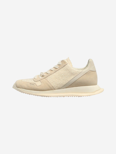 Cream textile trainers - size EU 39 (UK 6) Trainers Rick Owens 