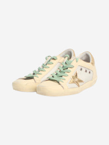 Golden Goose Deluxe Brand Beige Superstar trainers - size EU 37