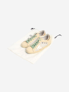 Golden Goose Deluxe Brand Beige Superstar trainers - size EU 37
