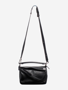 Loewe Black small Puzzle 2way bag