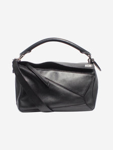 Loewe Black small Puzzle 2way bag