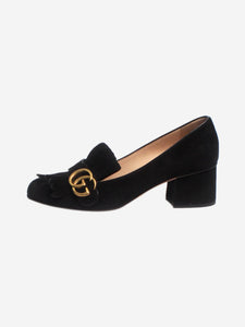 Gucci Black suede Marmont heels - size EU 37 (UK 4)