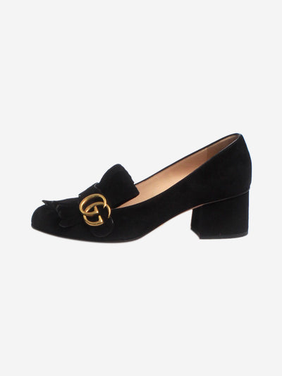 Black suede Marmont heels - size EU 37 (UK 4) Heels Gucci 