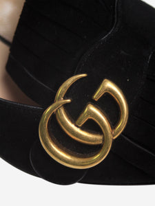 Gucci Black suede Marmont heels - size EU 37 (UK 4)