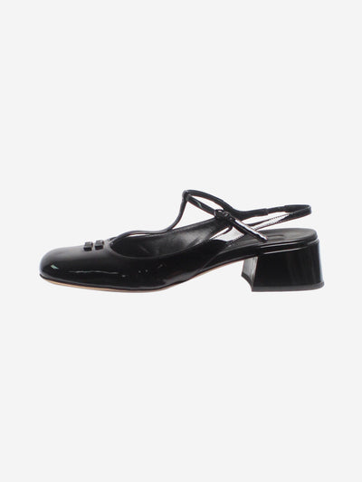 Black patent leather slingback pumps - size EU 40 Heels Miu Miu 