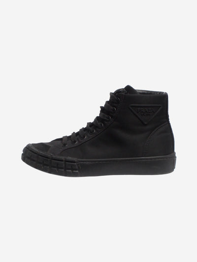 Black Cassetta Wheel high-top trainers - size EU 39 Trainers Prada 