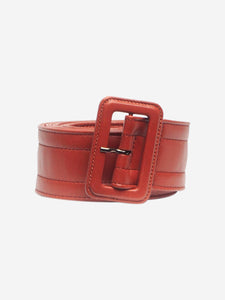 Dries Van Noten Tan quilted leather belt