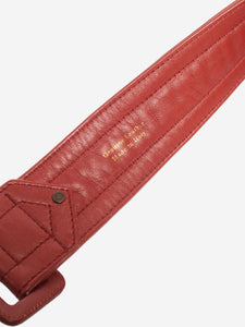 Dries Van Noten Tan quilted leather belt