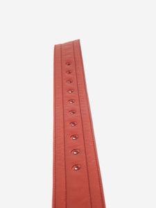 Dries Van Noten Tan quilted leather belt