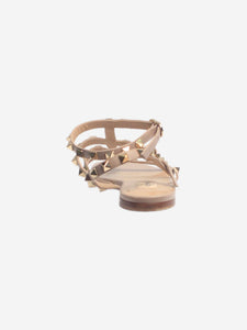 Valentino Pink Rockstud flat sandals - size EU 36.5