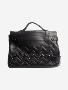 Mulberry Black studded Alexa satchel bag