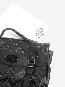 Mulberry Black studded Alexa satchel bag