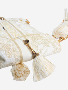 Christian Dior White and gold D-Bubble bucket bag