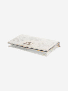 Fendi Silver metallic chain wallet