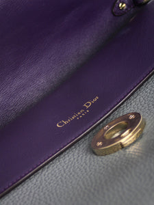 Christian Dior Grey 2015 top flap handbag