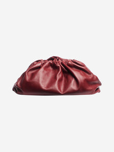 Bottega Veneta Burgundy maxi Pouch clutch bag