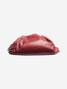 Bottega Veneta Burgundy maxi Pouch clutch bag