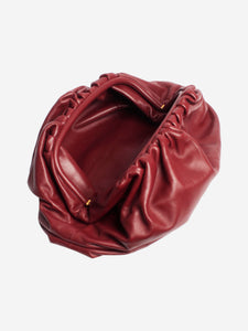 Bottega Veneta Burgundy maxi Pouch clutch bag